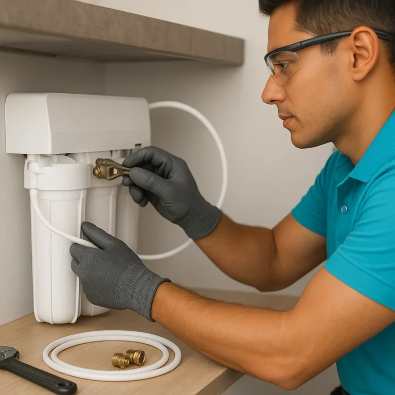 Water filtration system installation
